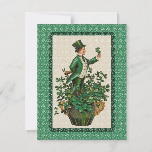 Einladung zu einem irischen Fest, St Patrick Tag (Vorderseite)