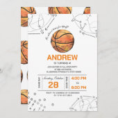 Einladung zu einem persönlichen Basketball (Vorne/Hinten)