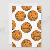Einladung zu einem persönlichen Basketball (Rückseite)