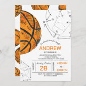 Einladung zu einem persönlichen Basketball (Vorne/Hinten)