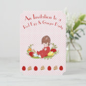 Einladung zu einem Red Egg & Ginger Party (Stehend Vorderseite)