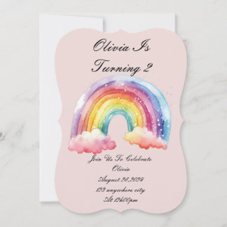 Einladung zu einem rosa Geburtstag für Mädchen