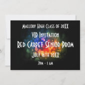 Einladung zu einem roten Teppich oder einer Verans (Rückseite)