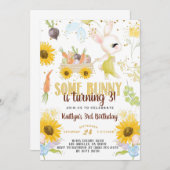 Einladung zu einem sonnigen Ostern Geburtstag (Vorne/Hinten)