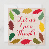 Einladung zu einem traditionellen (Rückseite)