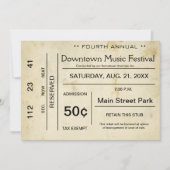 Einladung zu einem Vintagen Unterhaltungsprogramm (Vorderseite)