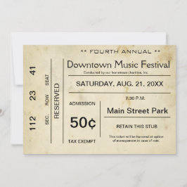 Einladung zu einem Vintagen Unterhaltungsprogramm