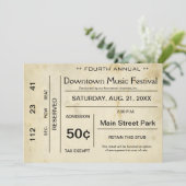 Einladung zu einem Vintagen Unterhaltungsprogramm (Stehend Vorderseite)