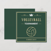 Einladung zu einem Volleyballturnier oder -event (Vorne/Hinten)