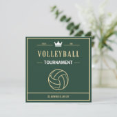 Einladung zu einem Volleyballturnier oder -event (Stehend Vorderseite)