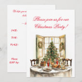 EINLADUNG ZU EINEM WEIHNACHTSMITTEL-PARTY (Vorne/Hinten)