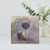 Einladung zu einem Wein- und Knoblauchessen (Stehend Vorderseite)