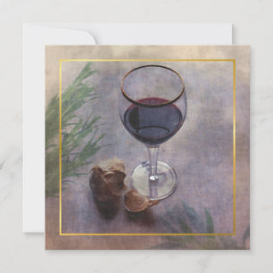 Einladung zu einem Wein- und Knoblauchessen