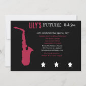 Einladung zu einem zukünftigen Rocker Baby Shower (Vorderseite)