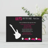 Einladung zu einem zukünftigen Rocker Baby Shower (Stehend Vorderseite)