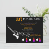 Einladung zu einem zukünftigen Rocker Baby Shower (Stehend Vorderseite)