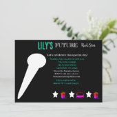 Einladung zu einem zukünftigen Rocker Baby Shower (Stehend Vorderseite)