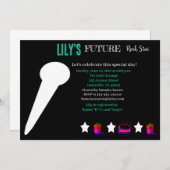 Einladung zu einem zukünftigen Rocker Baby Shower (Vorne/Hinten)