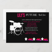 Einladung zu einem zukünftigen Rocker Baby Shower (Vorne/Hinten)