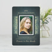 Einladung zu einer aquamarin- und Goldlohnung (Stehend Vorderseite)