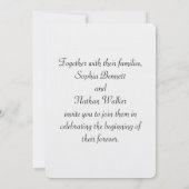 Einladung zu einer eleganten Grünen- und Blumenhoc (Rückseite)