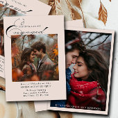 Einladung zu einer eleganten Script 2 Foto-Engagem