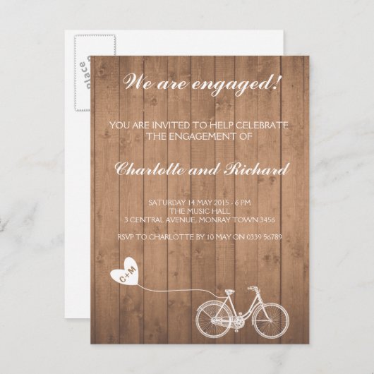 Einladung zu einer engagierten Party für ein roman (Vorne/Hinten)