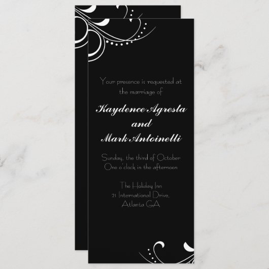 Einladung zu einer ewigen Liebe (Vorne/Hinten)