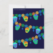Einladung zu einer farbenfrohen Blauen Lanterns Gr (Rückseite)
