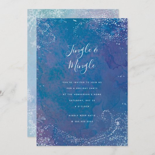 Einladung zu einer Festreise mit Frozen (Vorne/Hinten)