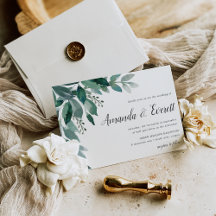 Einladung zu einer Fülle von Foliage Hochzeiten