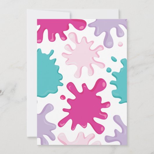 Einladung zu einer Geburtstagsfeier (Rückseite)