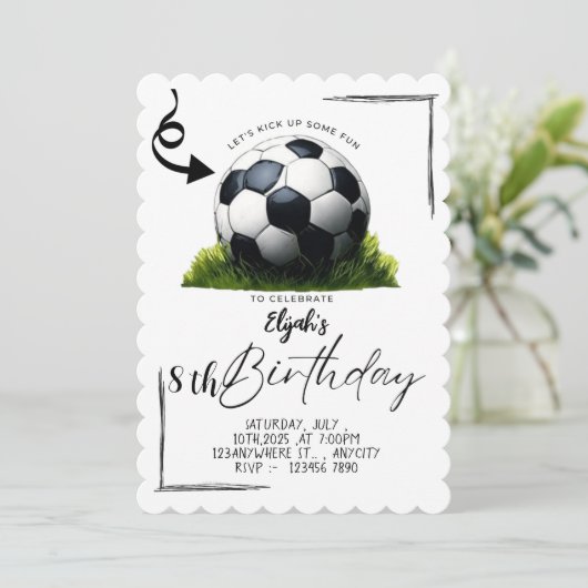 Einladung zu einer Geburtstagsfeier (Stehend Vorderseite)