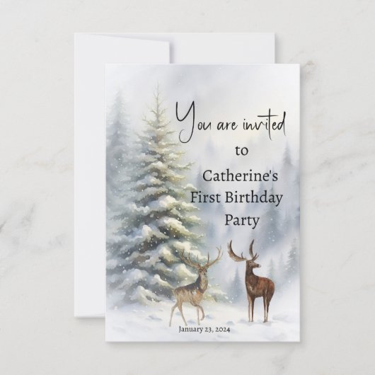 Einladung zu einer Geburtstagsparty (Vorderseite)