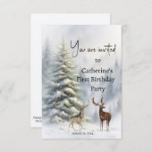 Einladung zu einer Geburtstagsparty (Vorne/Hinten)