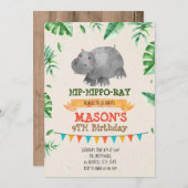 Einladung zu einer Geburtstagsparty (Vorne/Hinten)