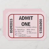 Einladung zu einer Geburtstagsparty (Vorne/Hinten)