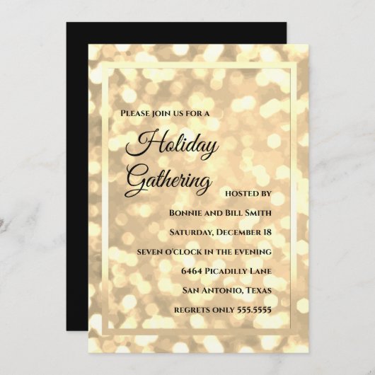 Einladung zu einer Glühwein-Feier (Vorne/Hinten)