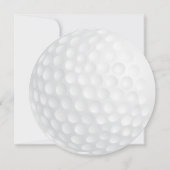 Einladung zu einer Golfball-Hochzeit (Rückseite)