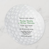 Einladung zu einer Golfball-Hochzeit (Vorne/Hinten)