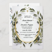 Einladung zu einer griechischen Hochzeit (Vorne/Hinten)