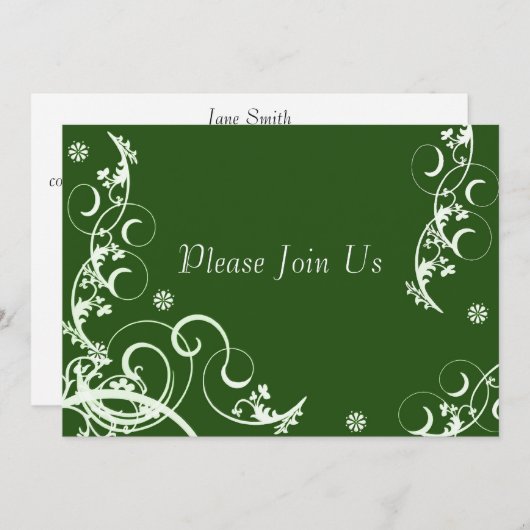 Einladung zu einer grünen Blüh (Vorne/Hinten)