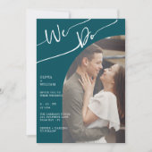 Einladung zu einer handgeschriebenen Hochzeit von  (Vorderseite)