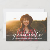 Einladung zu einer handgeschriebenen SkriptGraduie (Vorderseite)