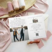 Einladung zu einer Hochzeit mit eigenem Pfirsichbu