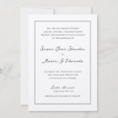 Einladung zu einer Hochzeitsfeier mit benutzerdefi (Vorderseite)