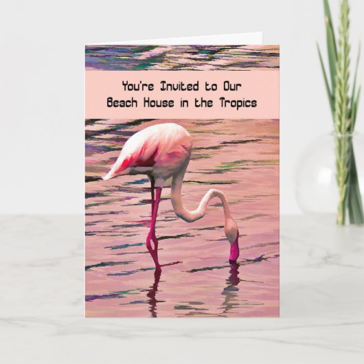 Einladung zu einer Hütte des Tropical Beach (Vorderseite)