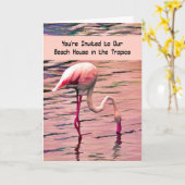 Einladung zu einer Hütte des Tropical Beach (Gelbe Blume)