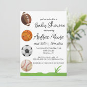 Einladung zu einer Kinderdusche (Stehend Vorderseite)