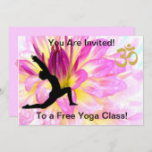 EINLADUNG ZU EINER KOSTENLOSEN YOGA-KLASSE (Vorne/Hinten)